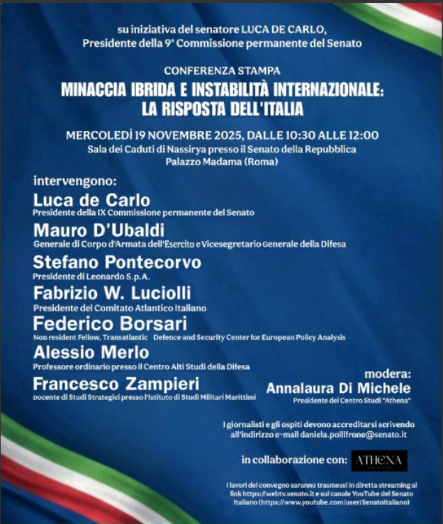 Minaccia ibrida e instabilità internazionale, la risposta dell'Italia